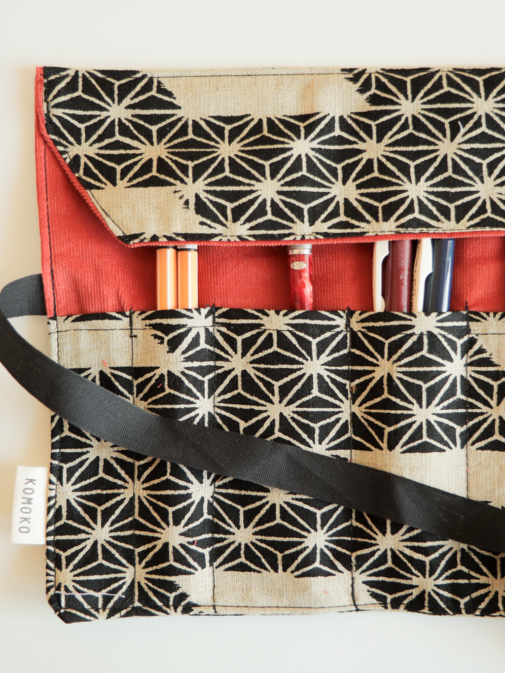 Astuccio arrotolabile per Calligrafia – Asanoha