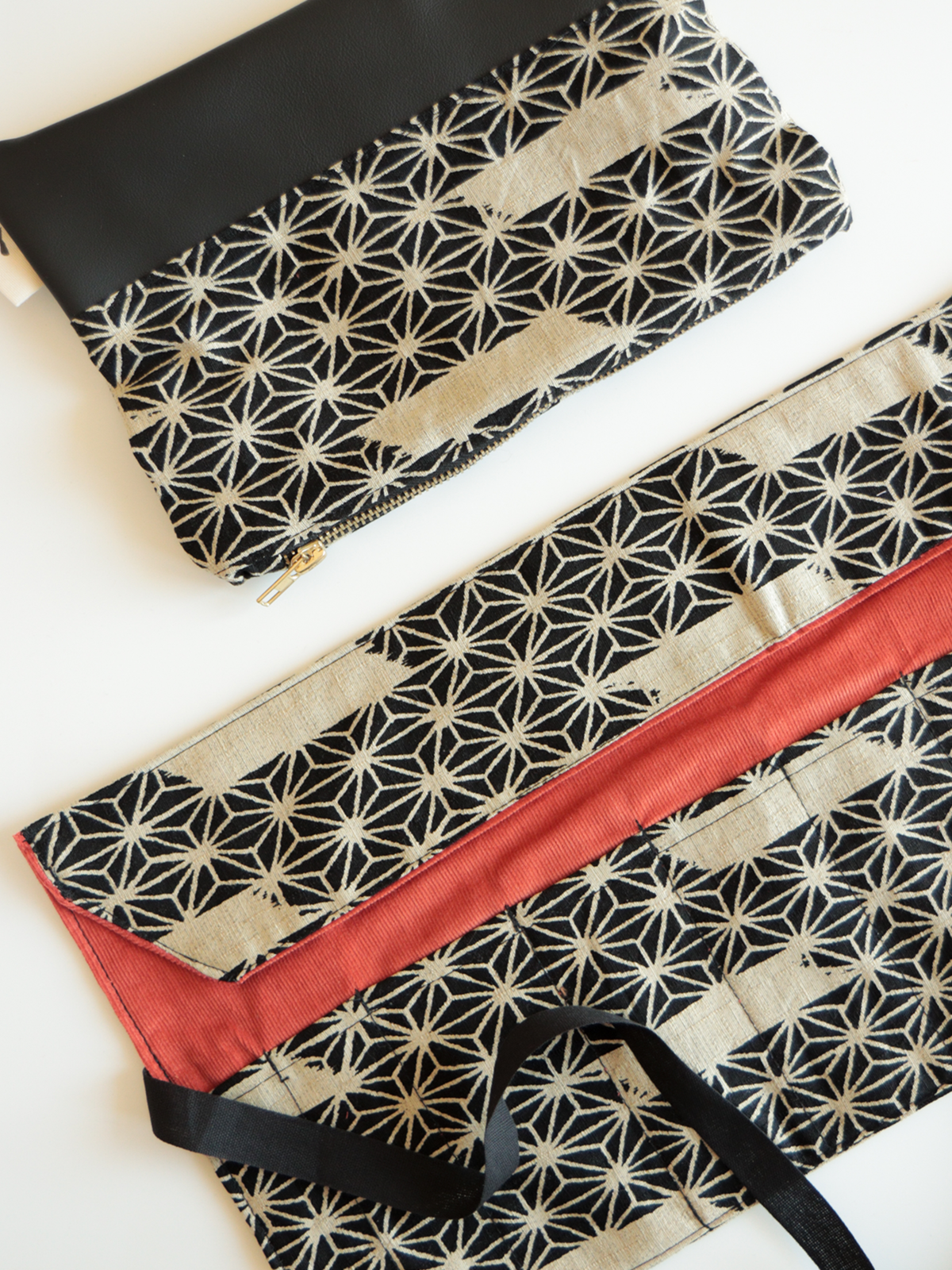 Astuccio arrotolabile per Calligrafia – Asanoha